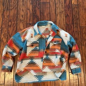 Aztec print jacket